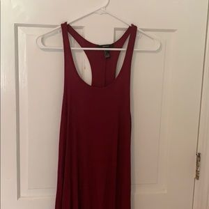 Red tank top dress